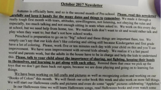 Parents Shocked By Letter School Given To 3-Year-Olds, Letter Hits The Internet And Goes Viral - picture 2