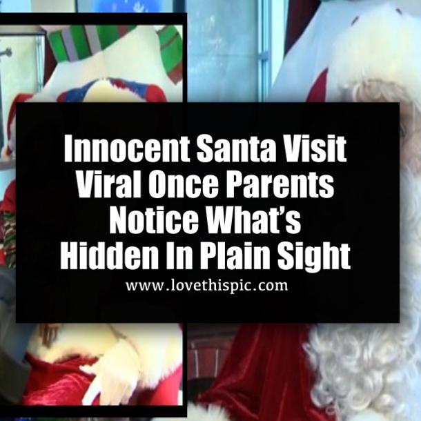 Parents Stunned At What’s Hidden In Plain Sight In Child's Pic With Santa