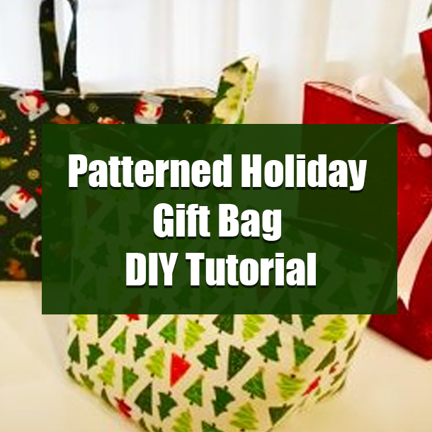 Patterned Holiday Gift Bag DIY Tutorial