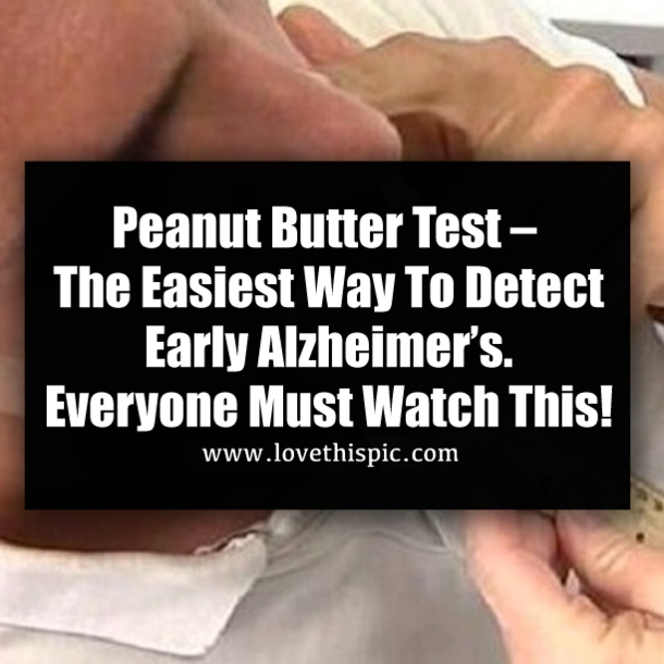 Peanut Butter Test – The Easiest Way To Detect Early Alzheimer’s. Everyone Must Watch This!