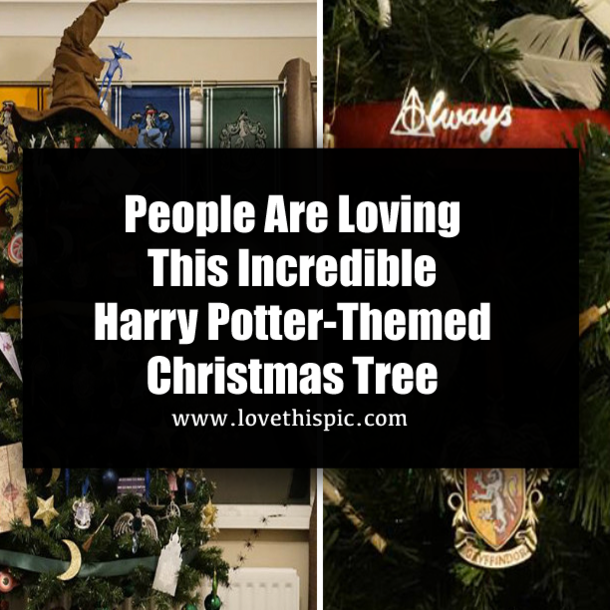 People Are Loving This Incredible Harry Potter-Themed Christmas Tree