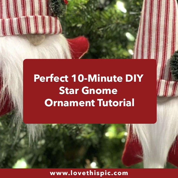 Perfect 10-Minute DIY Star Gnome Ornament Tutorial