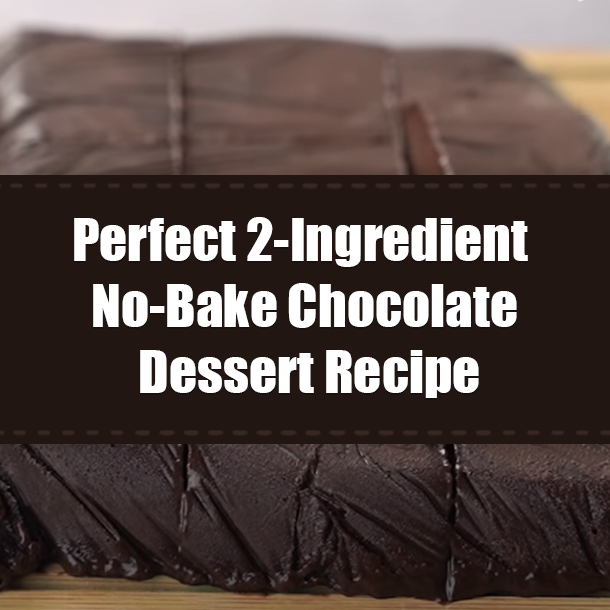Perfect 2-Ingredient No-Bake Chocolate Dessert Recipe