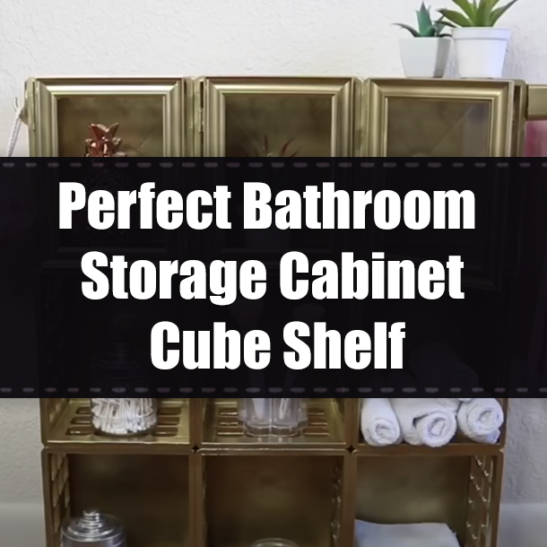Perfect Bathroom Storage Cabinet Cube Shelf