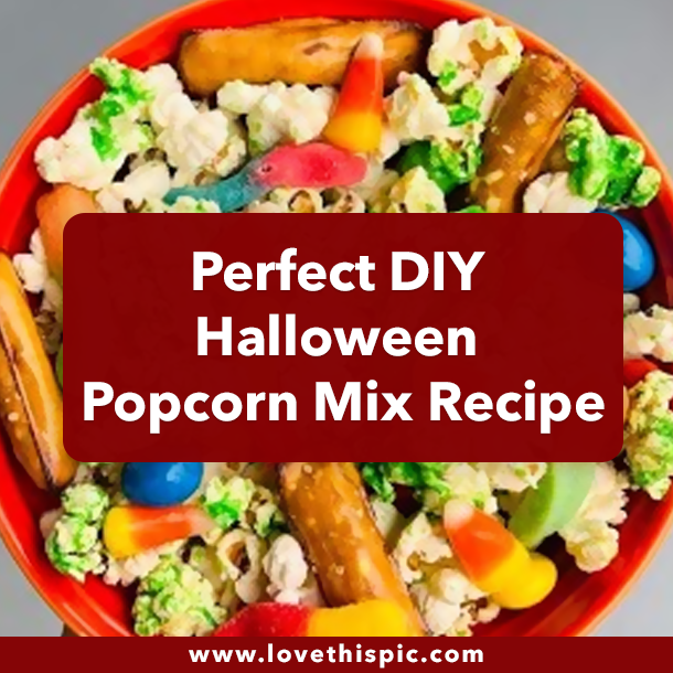 Perfect DIY Halloween Popcorn Mix Recipe