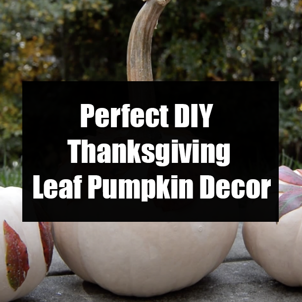Perfect DIY Thanksgiving Leaf Pumpkin Decor
