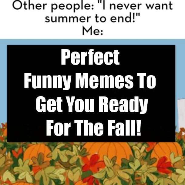 Perfect Funny Memes To Get You Ready For The Fall!