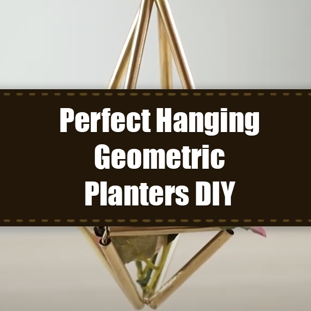 Perfect Hanging Geometric Planters DIY