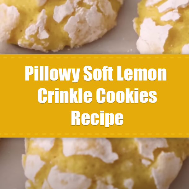 Pillowy Soft Lemon Crinkle Cookies Recipe