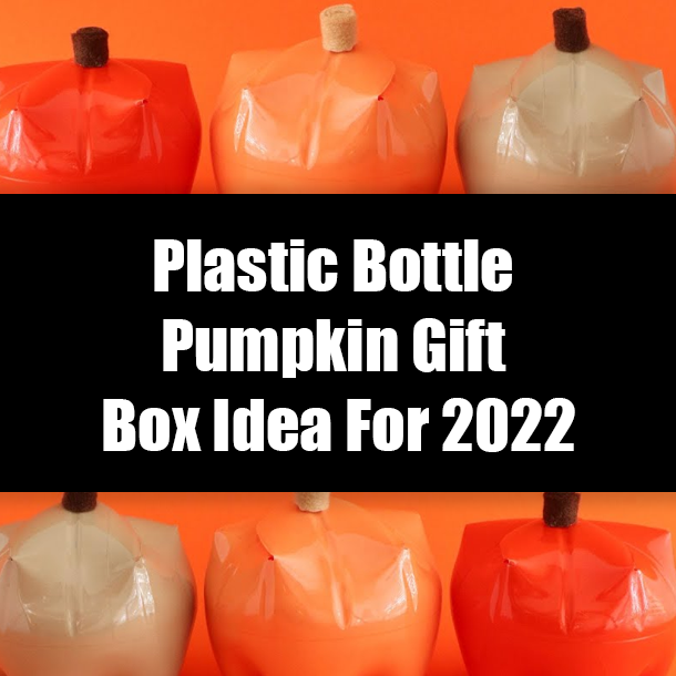 Plastic Bottle Pumpkin Gift Box Idea For 2022