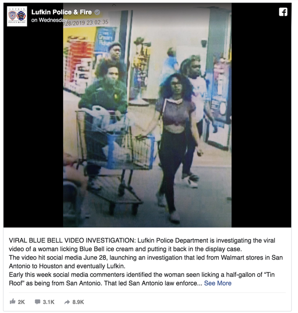 Police have identified woman in viral ice cream licking video - picture 2