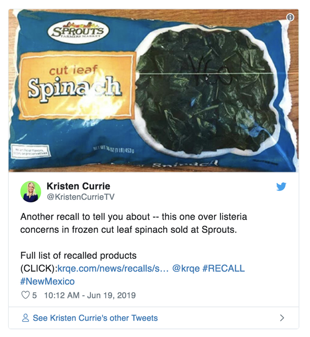 Popular Brand Of Frozen Spinach Recalled In 19 States Due To Deadly Bacteria - picture 2