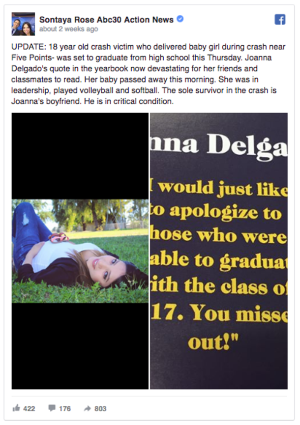 Pregnant Teen's Yearbook Quote Leaves Everybody Shaken After She Dies Days Before Her Graduation - picture 3