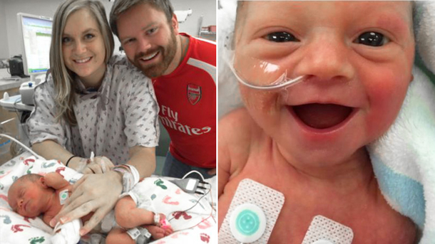 Premature baby's joyous smile a symbol of hope to expectant parents - picture 2