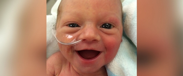 Premature baby's joyous smile a symbol of hope to expectant parents - picture 3