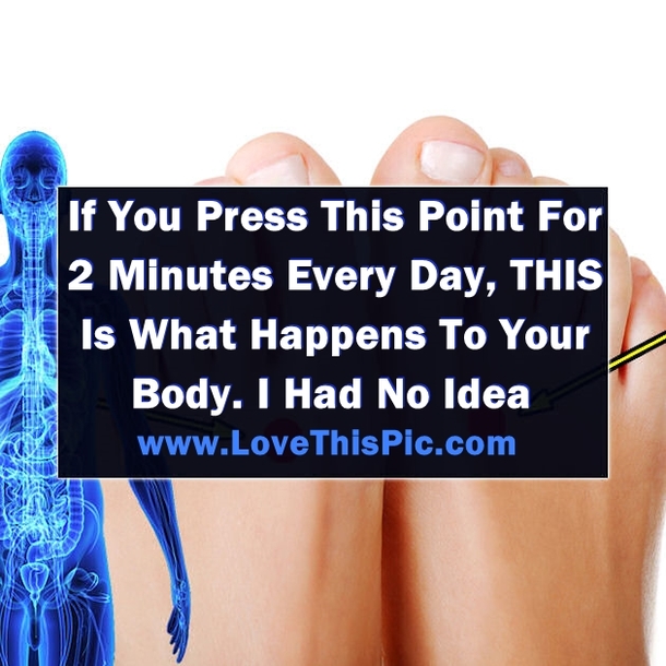Press On This Pressure Point For 2 Minutes Every Day And THIS Is What Happens To Your Body... I Had No Idea