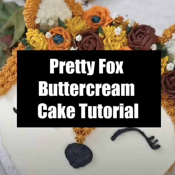 Pretty Fox Buttercream Cake Tutorial