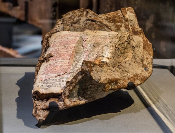 Pristine Bible Page Found Fused To 9/11 Steel — What It Says Will Leave You In Awe - picture 3