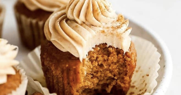 Pumpkin Cupcakes With Cream Cheese Frosting - picture 2