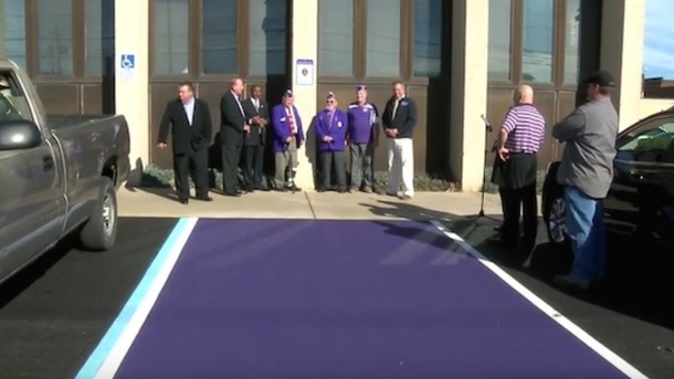 Purple Parking Spot Will Remain As Is, Won't Be Changed For The One Woman Who Was Offended - picture 2