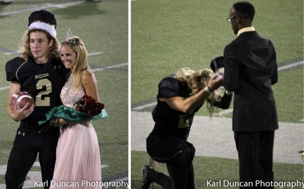 Quarterback Was Crowned Homecoming King, Audience Stunned By What He Did Next - picture 3