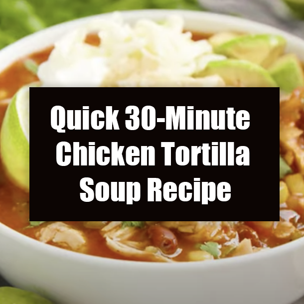 Quick 30-Minute Chicken Tortilla Soup Recipe