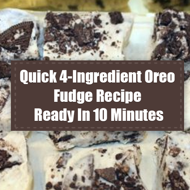 Quick 4-Ingredient Oreo Fudge Recipe Ready In 10 Minutes