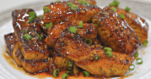 Quick and Easy Sweet Chili Salmon Bites Recipe - picture 2