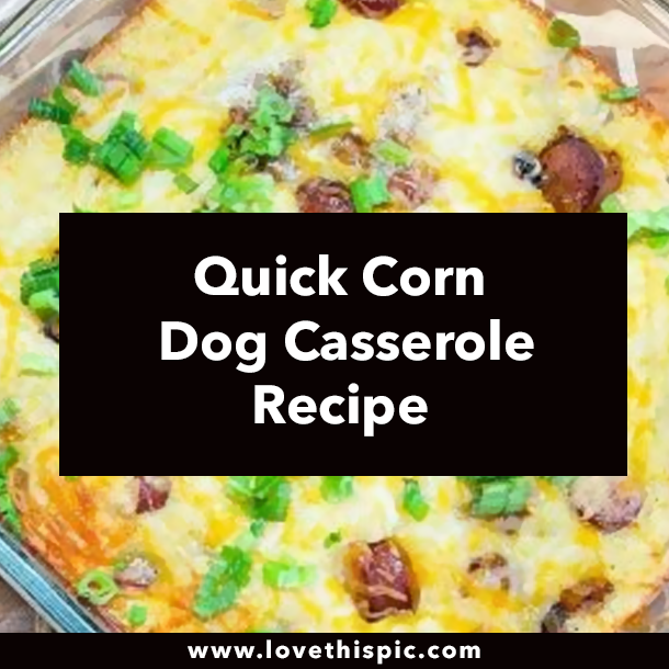 Quick Corn Dog Casserole Recipe