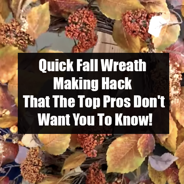 Quick Fall Wreath Making Hack That The Top Pros Don't Want You To Know!