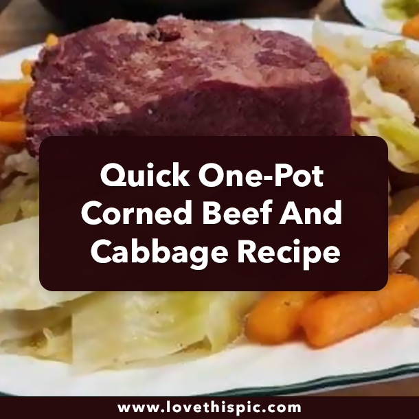 Quick One-Pot Corned Beef And Cabbage Recipe