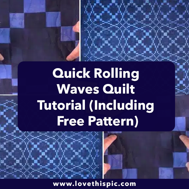 Quick Rolling Waves Quilt Tutorial (Including Free Pattern)