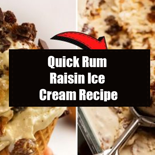 Quick Rum Raisin Ice Cream Recipe
