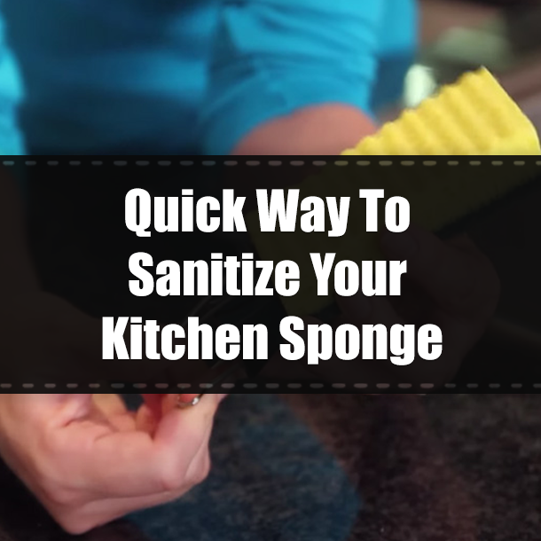 Quick Way To Sanitize Your Kitchen Sponge