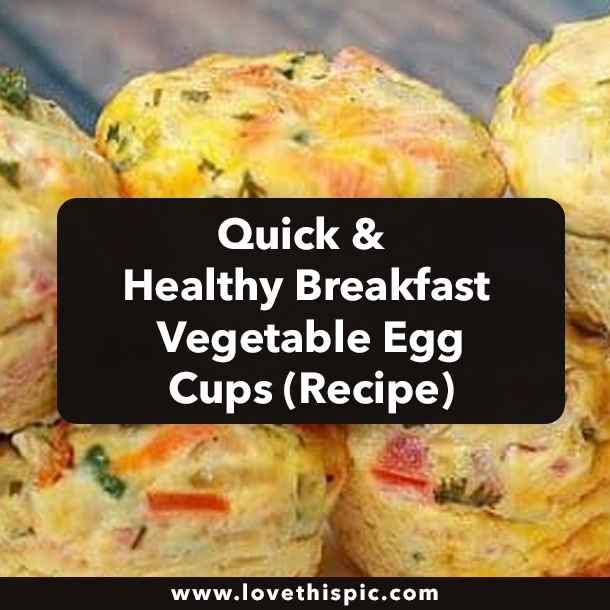 Quick & Healthy Breakfast Vegetable Egg Cups (Recipe)