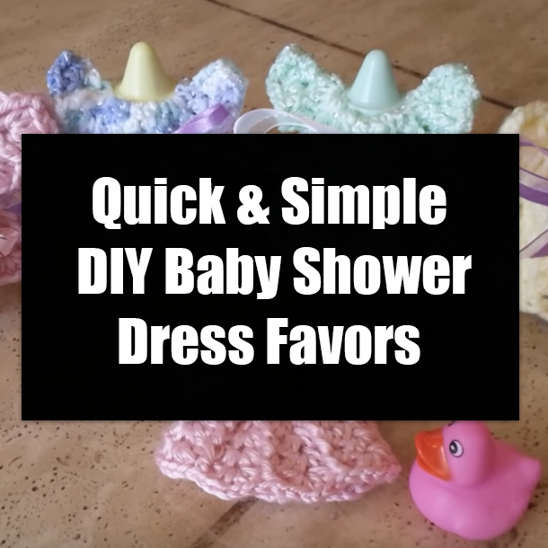 Quick & Simple DIY Baby Shower Dress Favors