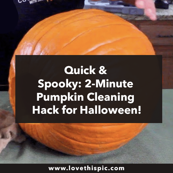Quick & Spooky: 2-Minute Pumpkin Cleaning Hack for Halloween!