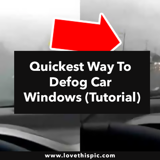 Quickest Way To Defog Car Windows (Tutorial)