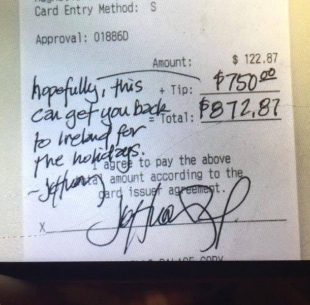 Receipt Goes Viral After Waiter Noticed What Customer Scribbled On It - picture 3