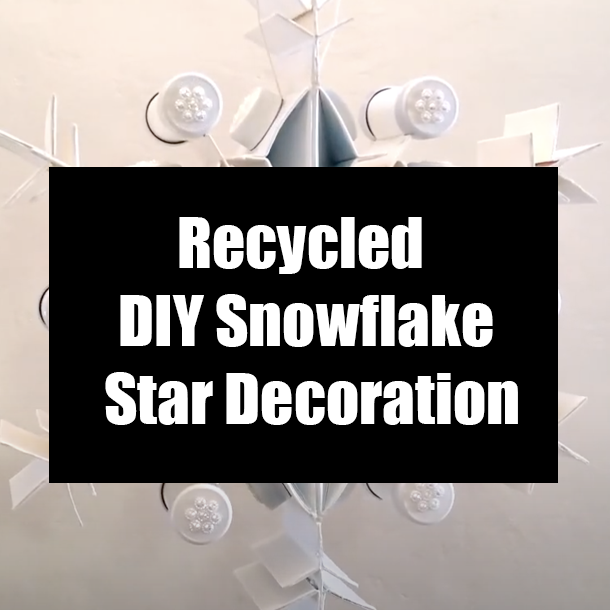 Recycled DIY Snowflake Star Decoration