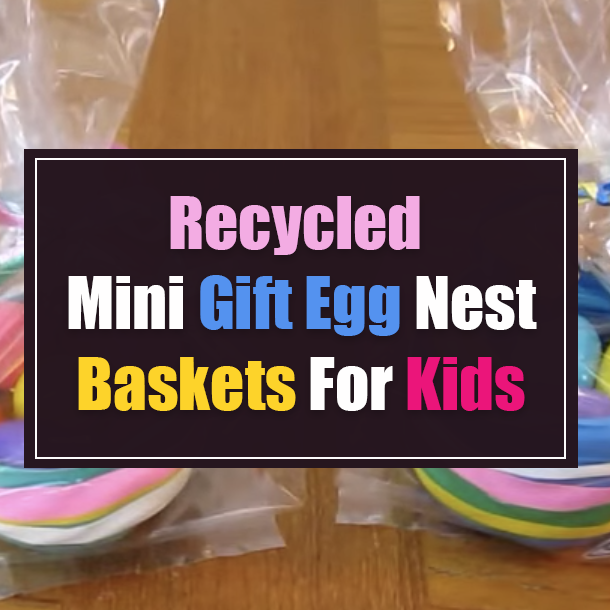 Recycled Mini Gift Egg Nest Baskets For Kids