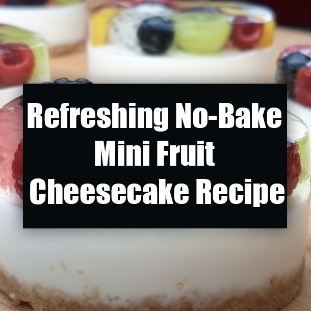 Refreshing No-Bake Mini Fruit Cheesecake Recipe