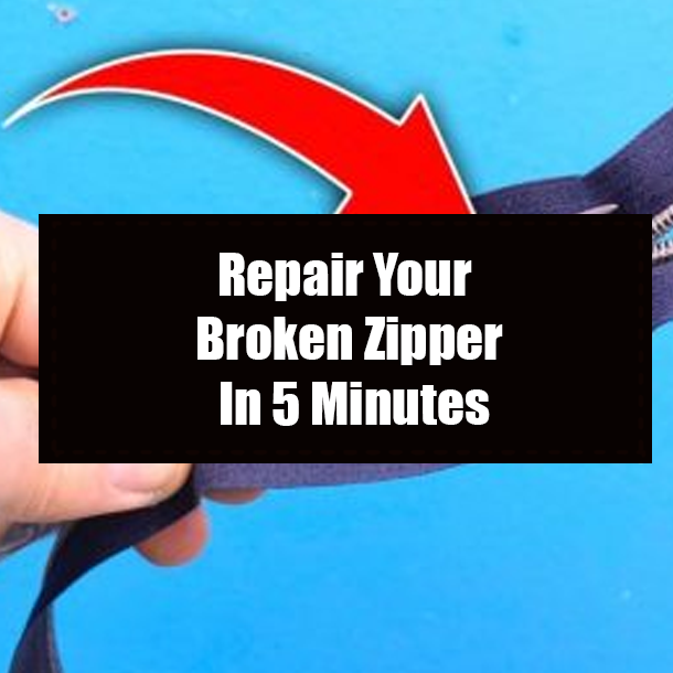 Repair Your Broken Zipper In 5 Minutes