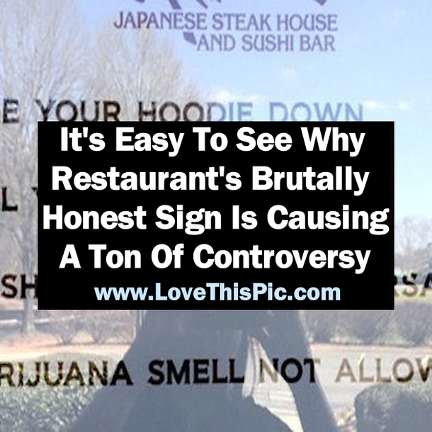 Restaurant's Response To People Offended By Sign: Get Over It
