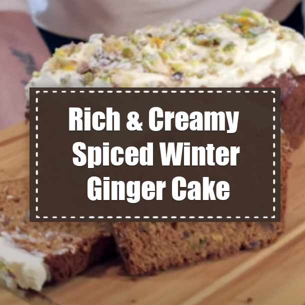 Rich & Creamy Spiced Winter Ginger Cake