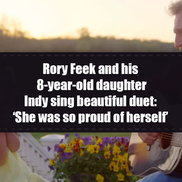 Rory Feek and his 8-year-old daughter Indy sing beautiful duet: ‘She was so proud of herself’