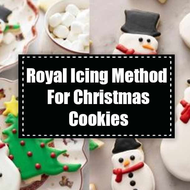 Royal Icing Method For Christmas Cookies