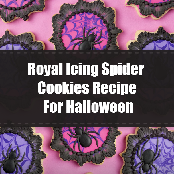 Royal Icing Spider Cookies Recipe For Halloween