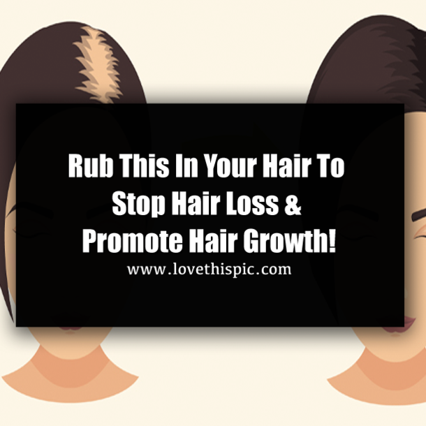 Rub This In Your Hair To Stop Hair Loss & Promote Hair Growth!