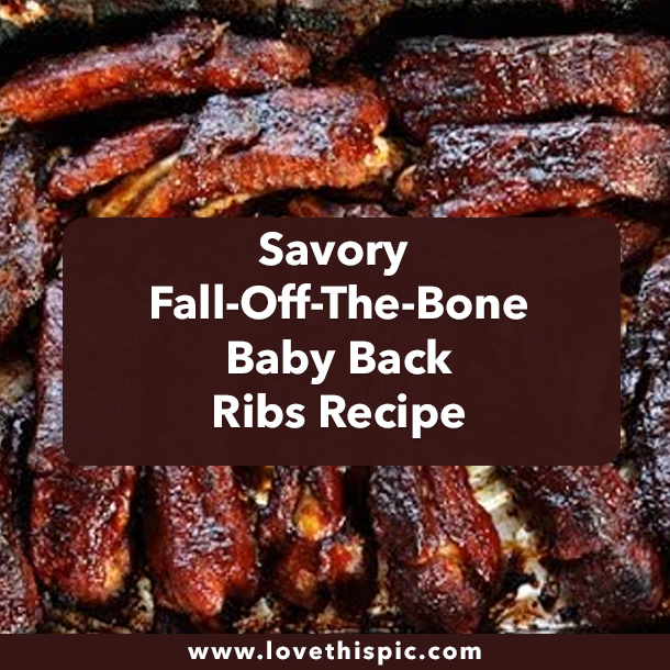 Savory Fall-Off-The-Bone Baby Back Ribs Recipe